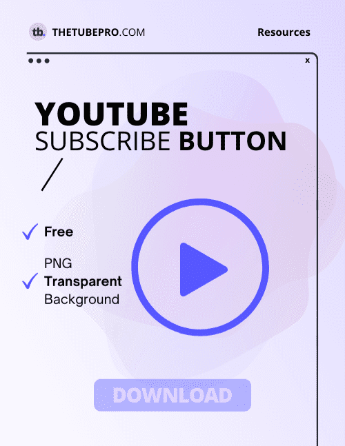 YouTube Subscribe Button in PNG Download