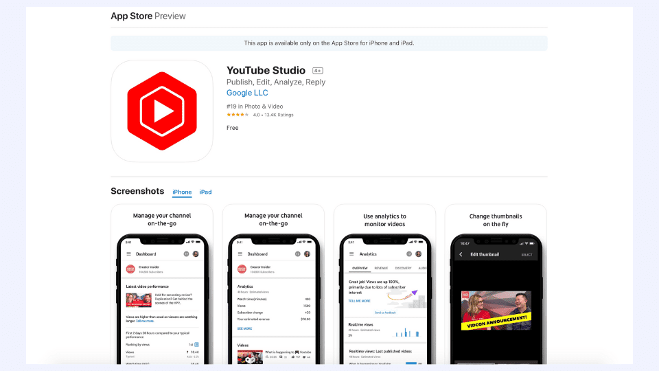 Where is YouTube Video Manager?