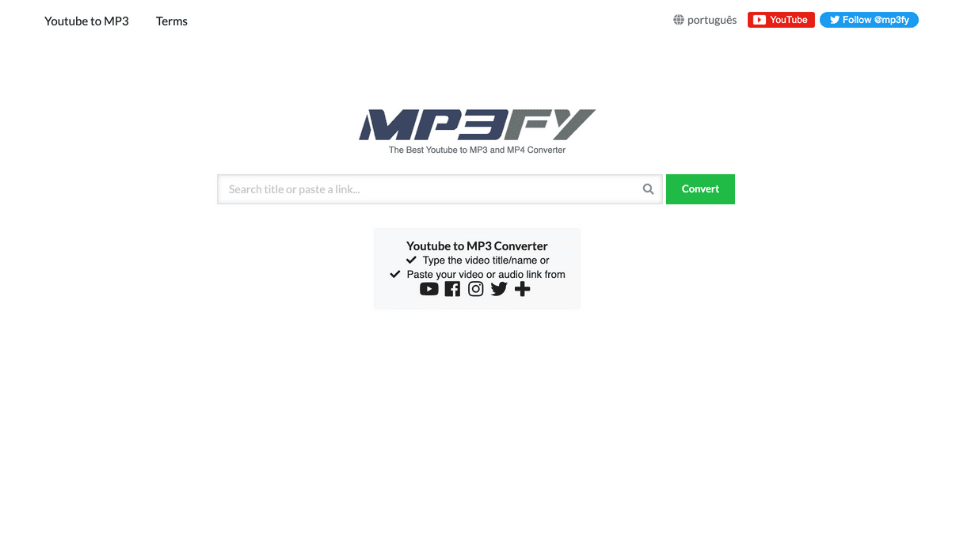 MP3FY YouTube to Mp3 Converter