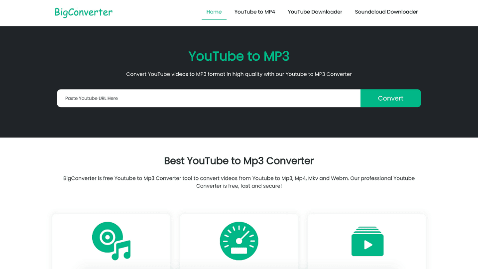 BigConverter YouTube to Mp3 Converter