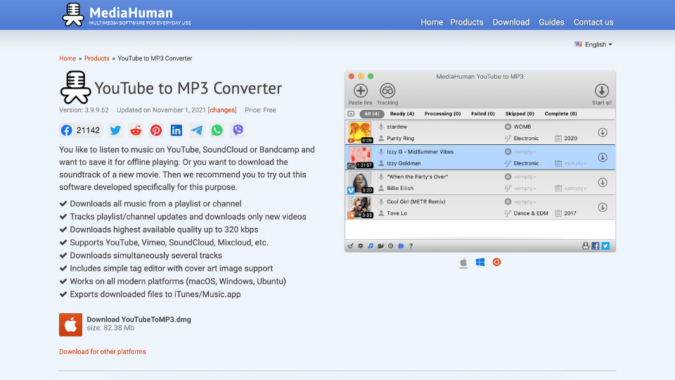 MediaHuman's Youtube to MP3 YouTube to Mp3 Converter