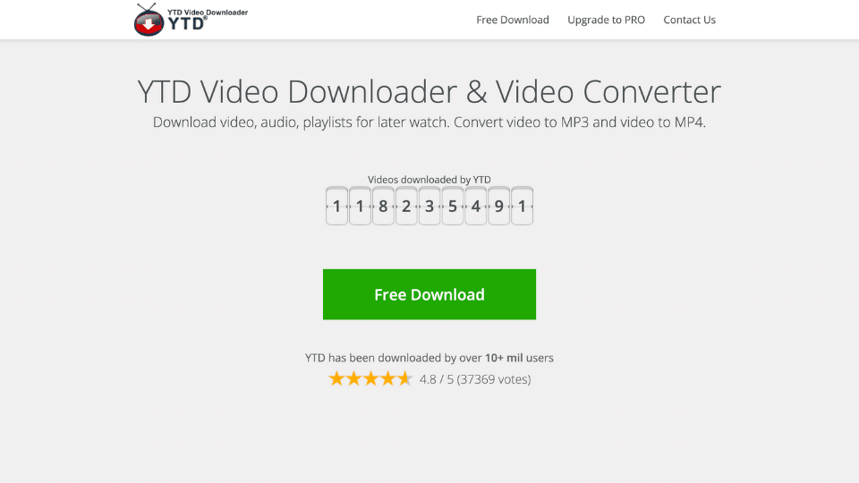 YTD Video Downloader YouTube to Mp3 Converter