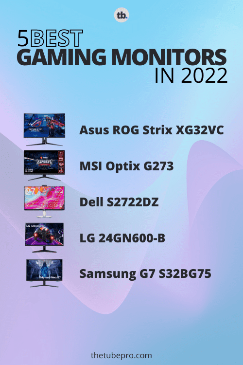 5 Best Gaming Monitors in 2022