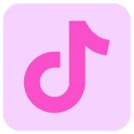 pink tiktok logo icon 150x150