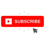 YouTube Subscribe Button Red with Mouse Click