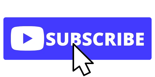 YouTube Subscribe Button Blue with Mouse