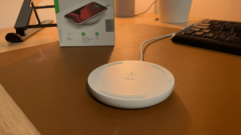 Belkin's wireless charger design